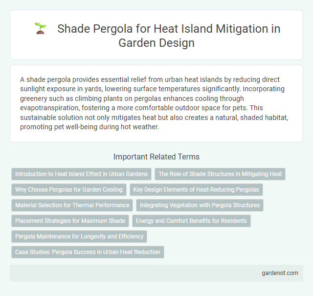 Shade Pergola for Heat Island Mitigation in Garden Design
