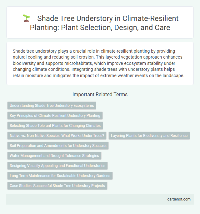Shade Tree Understory in Climate-Resilient Planting: Plant Selection, Design, and Care