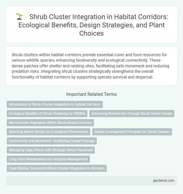 Shrub Cluster Integration in Habitat Corridors: Ecological Benefits, Design Strategies, and Plant Choices