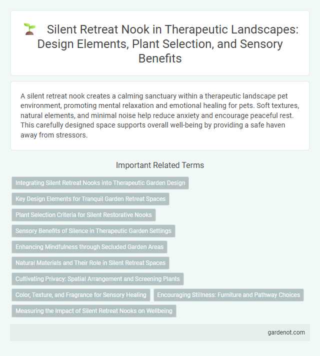 Silent Retreat Nook in Therapeutic Landscapes: Design Elements, Plant Selection, and Sensory Benefits