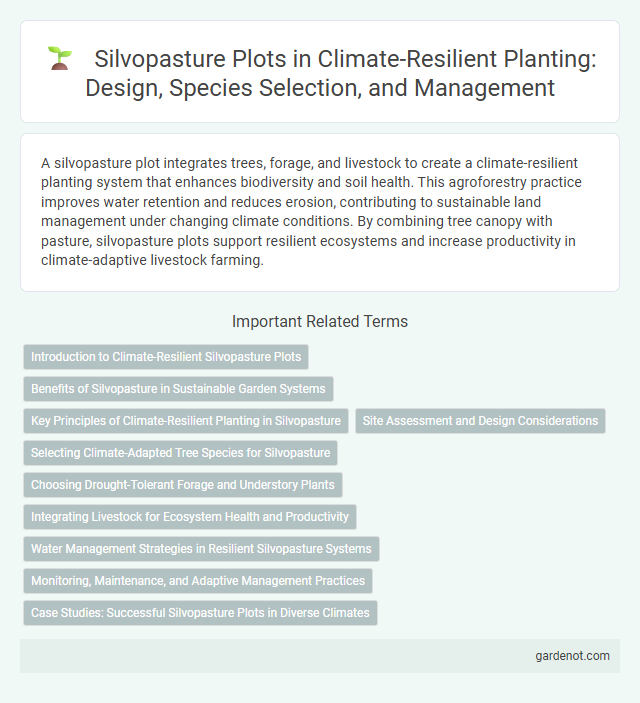 Silvopasture Plots in Climate-Resilient Planting: Design, Species Selection, and Management