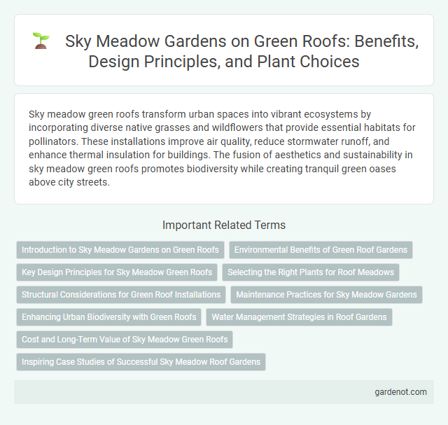 Sky Meadow Gardens on Green Roofs: Benefits, Design Principles, and Plant Choices