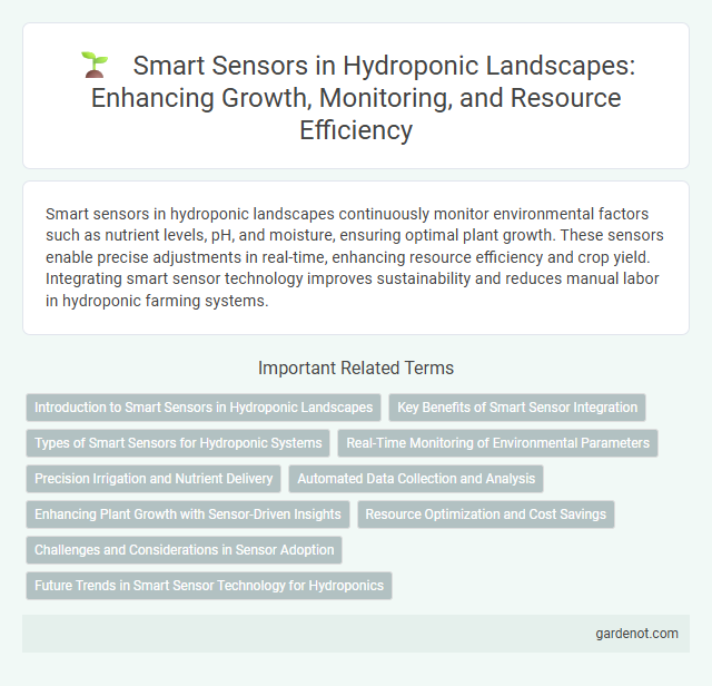 Smart Sensors in Hydroponic Landscapes: Enhancing Growth, Monitoring, and Resource Efficiency