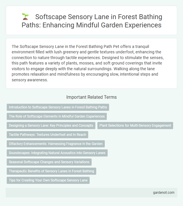 Softscape Sensory Lane in Forest Bathing Paths: Enhancing Mindful Garden Experiences