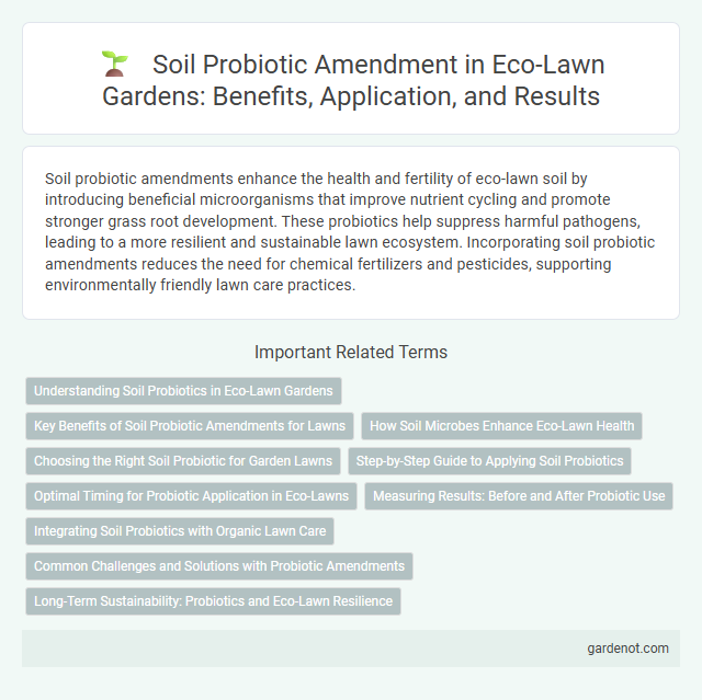 Soil Probiotic Amendment in Eco-Lawn Gardens: Benefits, Application, and Results