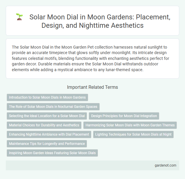 Solar Moon Dial in Moon Gardens: Placement, Design, and Nighttime Aesthetics