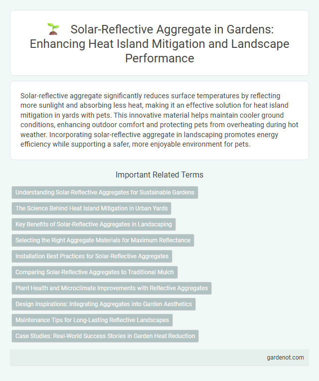 Solar-Reflective Aggregate in Gardens: Enhancing Heat Island Mitigation and Landscape Performance