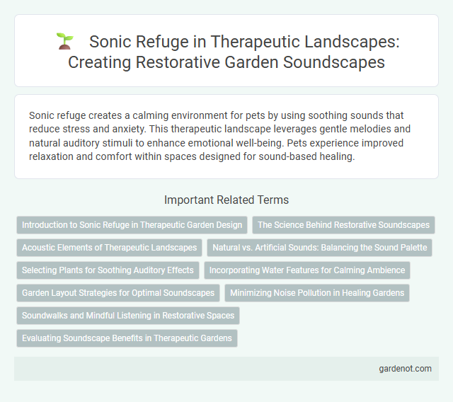 Sonic Refuge in Therapeutic Landscapes: Creating Restorative Garden Soundscapes