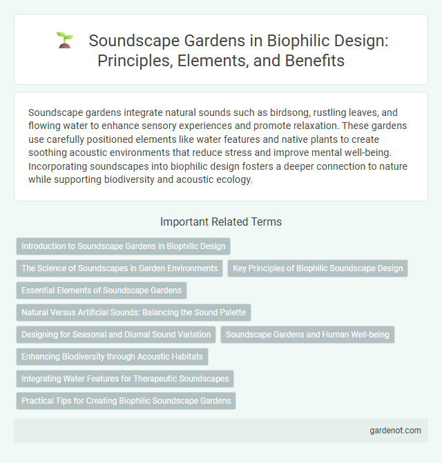 Soundscape Gardens in Biophilic Design: Principles, Elements, and Benefits