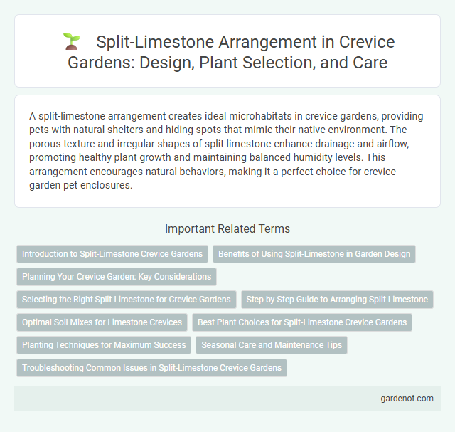 Split-Limestone Arrangement in Crevice Gardens: Design, Plant Selection, and Care