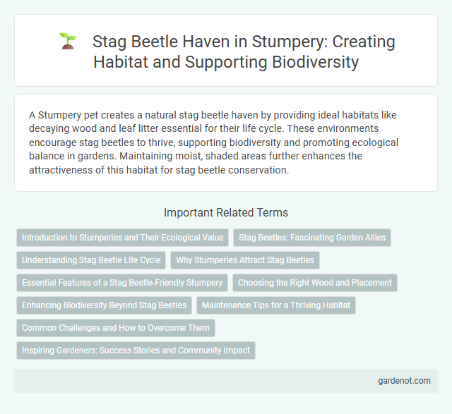 Stag Beetle Haven in Stumpery: Creating Habitat and Supporting Biodiversity