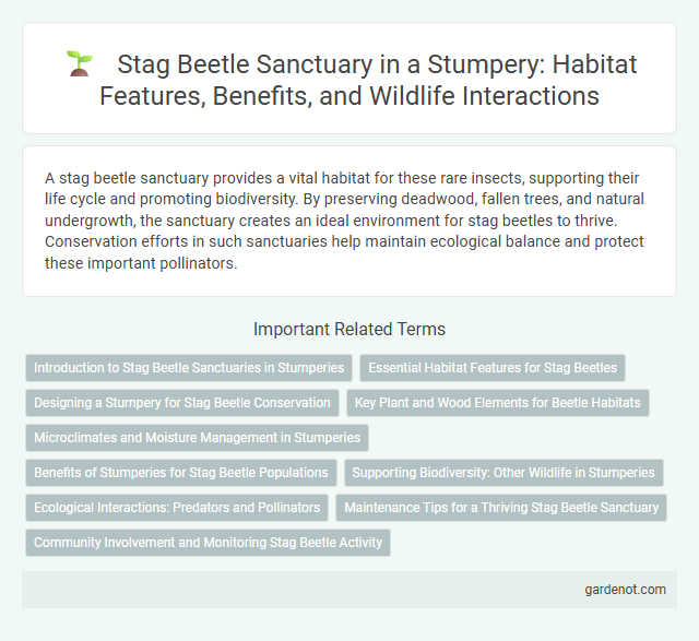 Stag Beetle Sanctuary in a Stumpery: Habitat Features, Benefits, and Wildlife Interactions