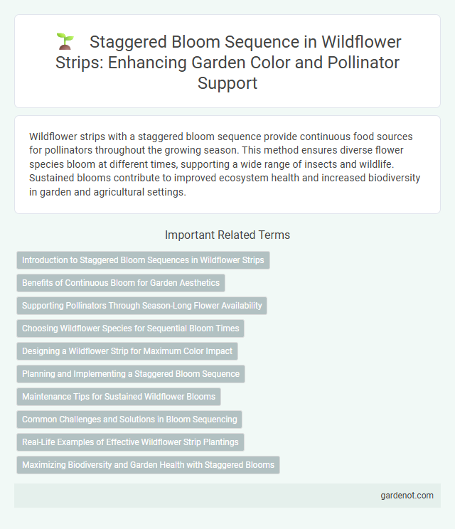 Staggered Bloom Sequence in Wildflower Strips: Enhancing Garden Color and Pollinator Support