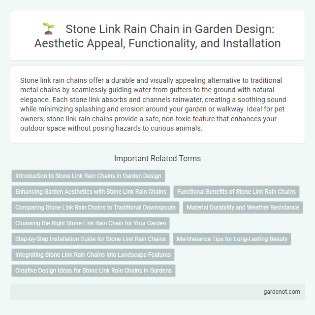 Stone Link Rain Chain in Garden Design: Aesthetic Appeal, Functionality, and Installation