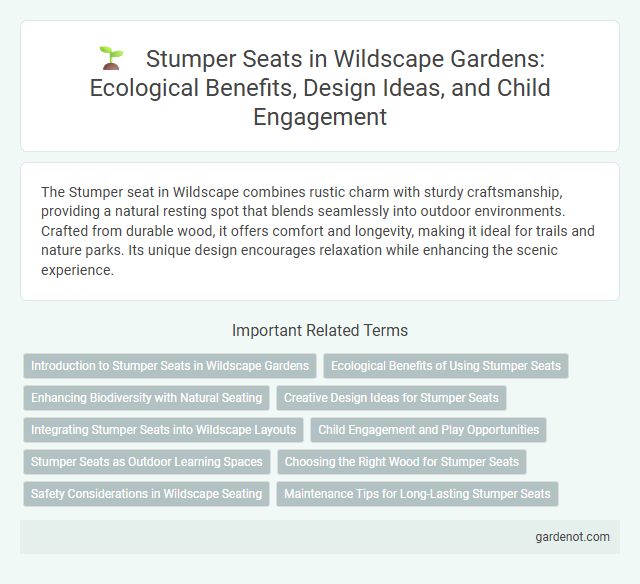 Stumper Seats in Wildscape Gardens: Ecological Benefits, Design Ideas, and Child Engagement
