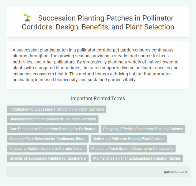 Succession Planting Patches in Pollinator Corridors: Design, Benefits, and Plant Selection
