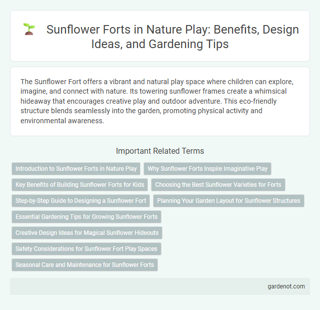 Sunflower Forts in Nature Play: Benefits, Design Ideas, and Gardening Tips