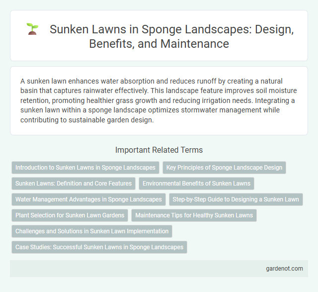 Sunken Lawns in Sponge Landscapes: Design, Benefits, and Maintenance