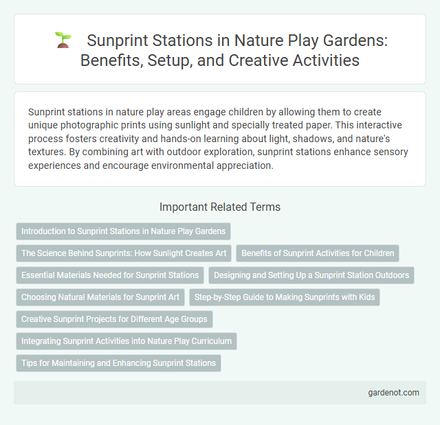 Sunprint Stations in Nature Play Gardens: Benefits, Setup, and Creative Activities