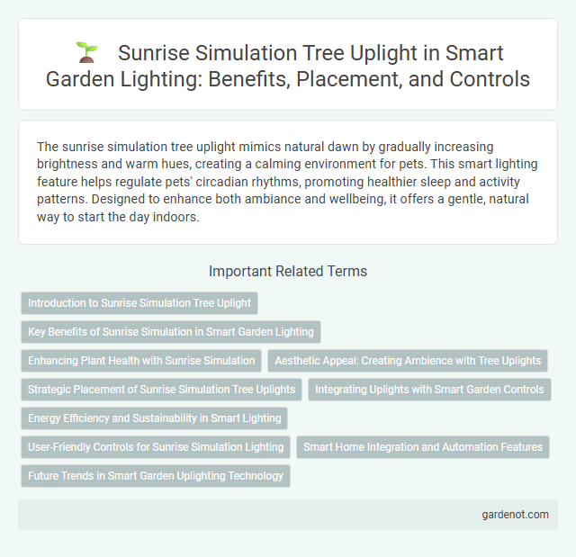 Sunrise Simulation Tree Uplight in Smart Garden Lighting: Benefits, Placement, and Controls
