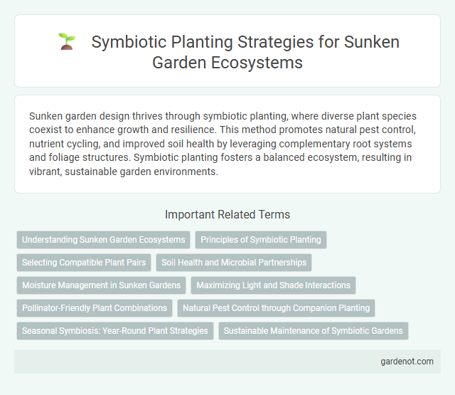 Symbiotic Planting Strategies for Sunken Garden Ecosystems