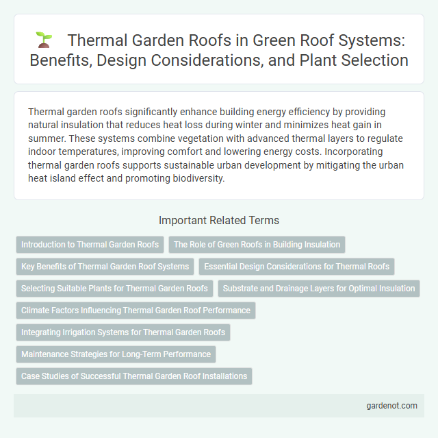 Thermal Garden Roofs in Green Roof Systems: Benefits, Design Considerations, and Plant Selection
