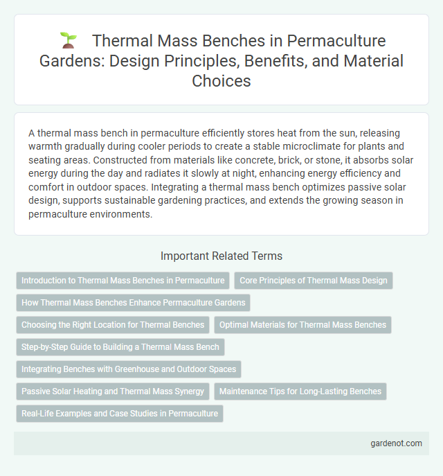 Thermal Mass Benches in Permaculture Gardens: Design Principles, Benefits, and Material Choices