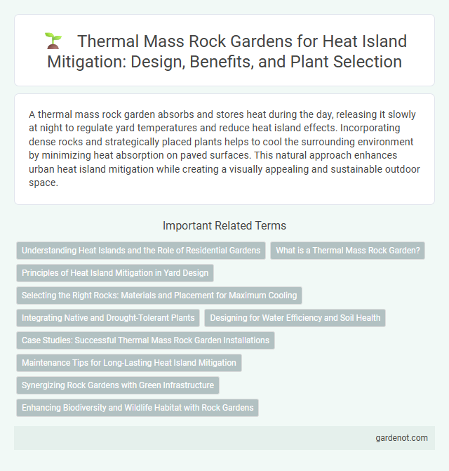 Thermal Mass Rock Gardens for Heat Island Mitigation: Design, Benefits, and Plant Selection