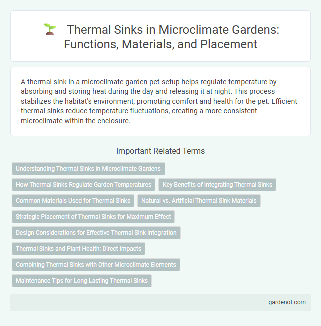 Thermal Sinks in Microclimate Gardens: Functions, Materials, and Placement