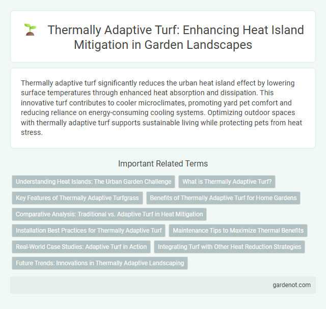 Thermally Adaptive Turf: Enhancing Heat Island Mitigation in Garden Landscapes