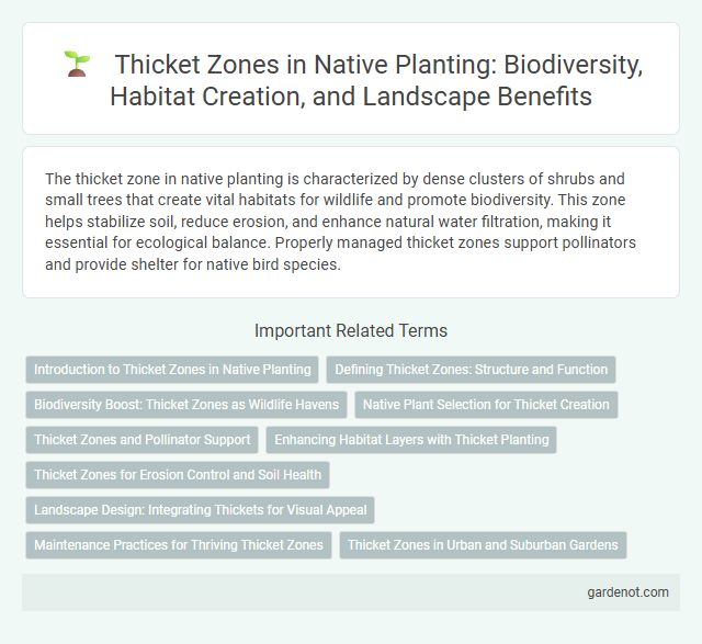 Thicket Zones in Native Planting: Biodiversity, Habitat Creation, and Landscape Benefits