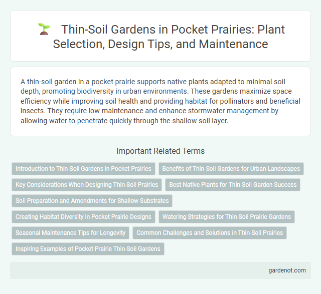 Thin-Soil Gardens in Pocket Prairies: Plant Selection, Design Tips, and Maintenance