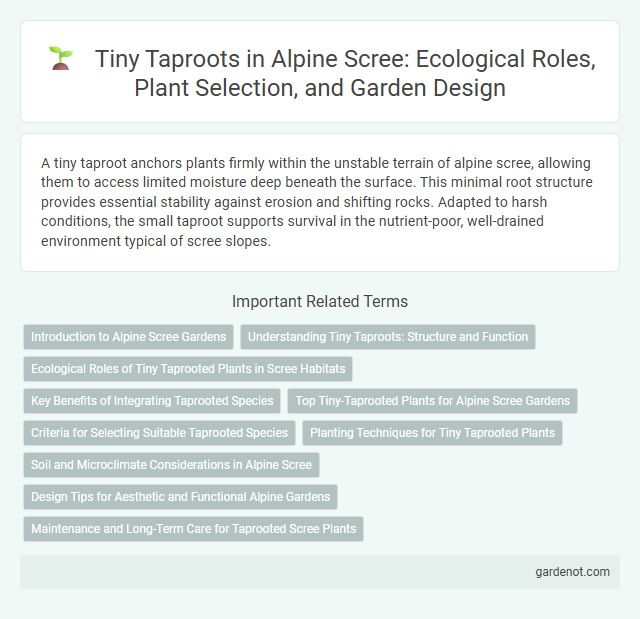 Tiny Taproots in Alpine Scree: Ecological Roles, Plant Selection, and Garden Design