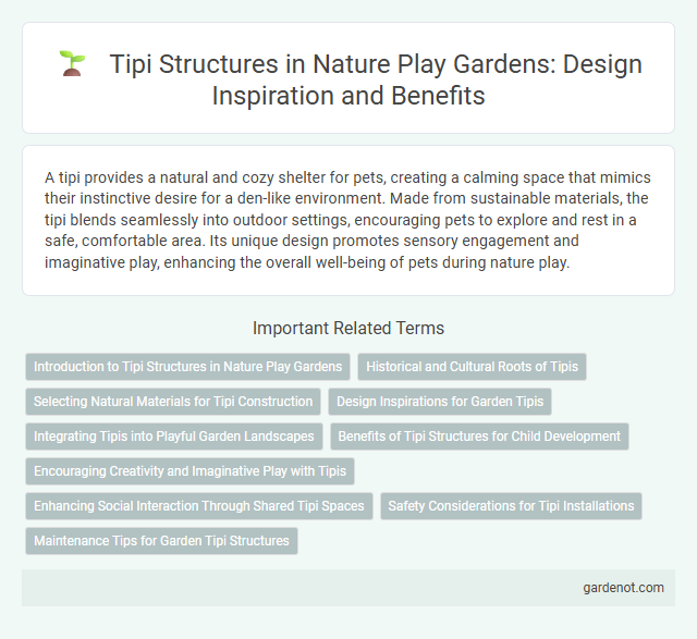 Tipi Structures in Nature Play Gardens: Design Inspiration and Benefits