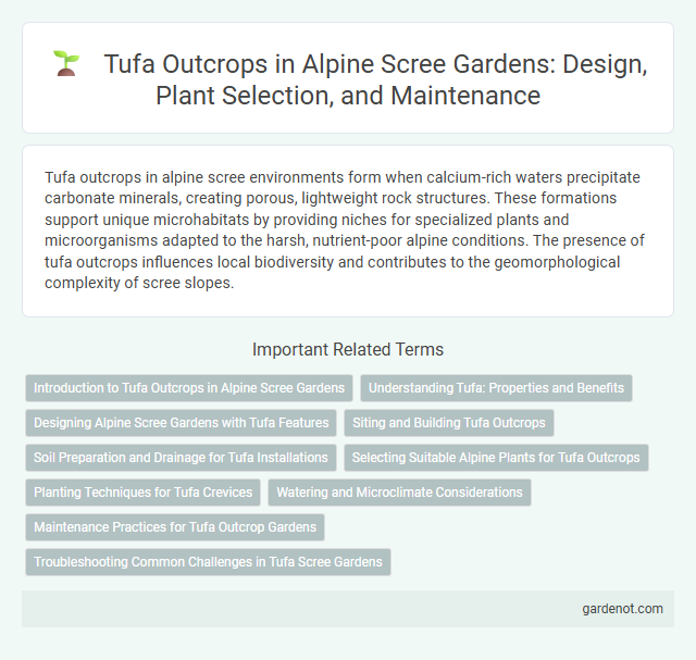 Tufa Outcrops in Alpine Scree Gardens: Design, Plant Selection, and Maintenance