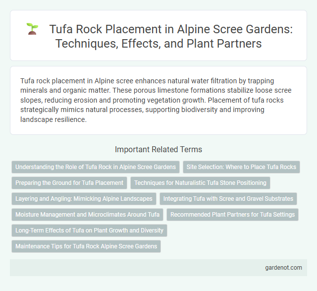 Tufa Rock Placement in Alpine Scree Gardens: Techniques, Effects, and Plant Partners