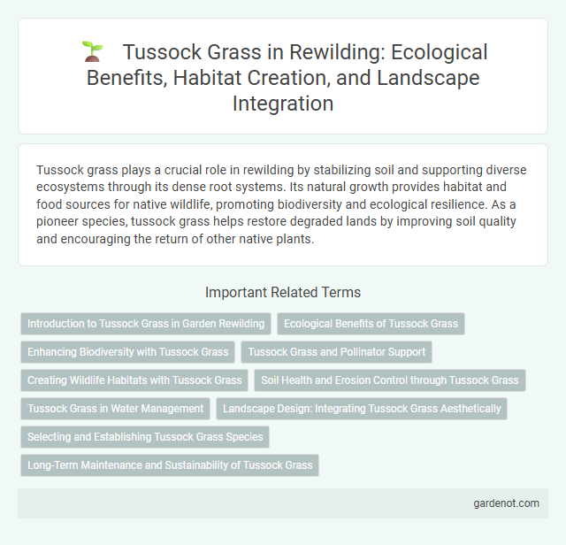 Tussock Grass in Rewilding: Ecological Benefits, Habitat Creation, and Landscape Integration