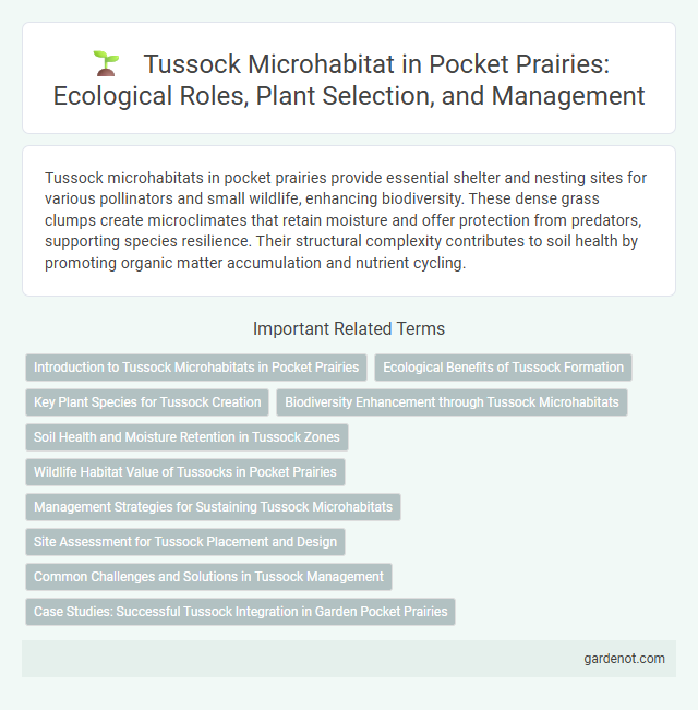 Tussock Microhabitat in Pocket Prairies: Ecological Roles, Plant Selection, and Management