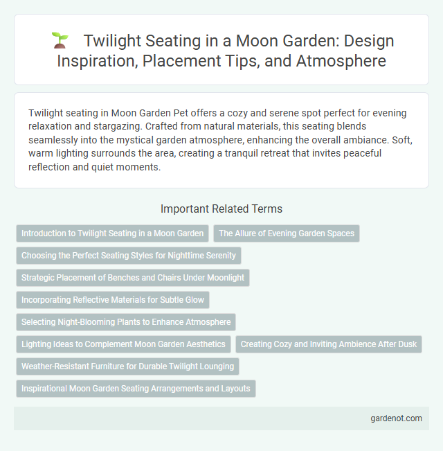 Twilight Seating in a Moon Garden: Design Inspiration, Placement Tips, and Atmosphere