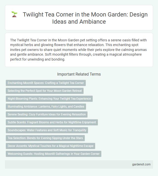 Twilight Tea Corner in the Moon Garden: Design Ideas and Ambiance