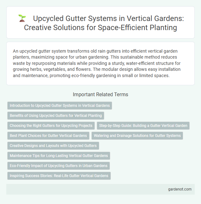 Upcycled Gutter Systems in Vertical Gardens: Creative Solutions for Space-Efficient Planting