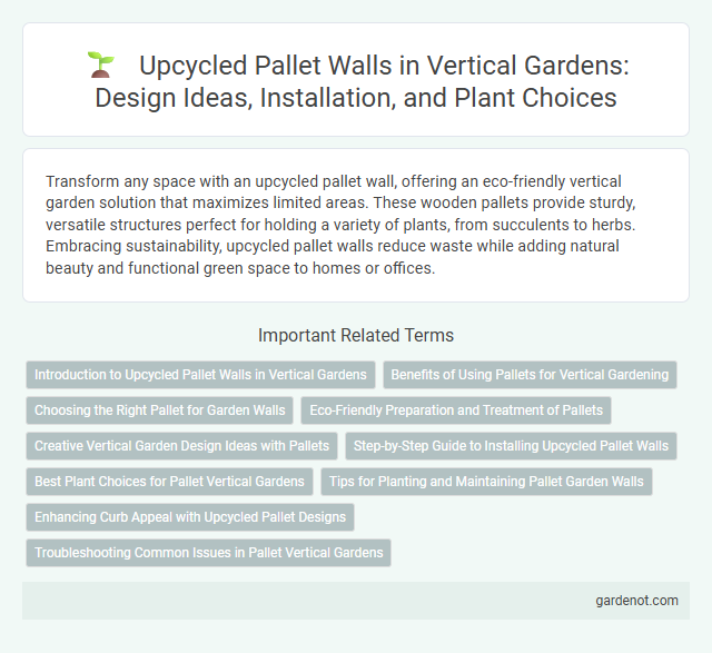 Upcycled Pallet Walls in Vertical Gardens: Design Ideas, Installation, and Plant Choices