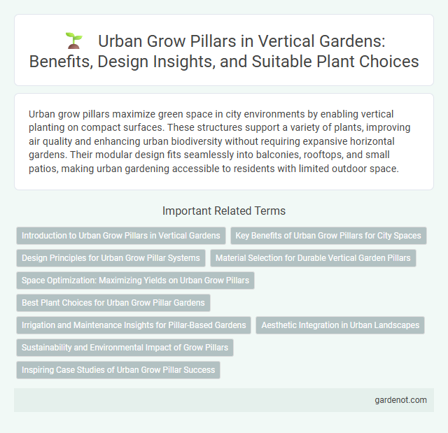 Urban Grow Pillars in Vertical Gardens: Benefits, Design Insights, and Suitable Plant Choices