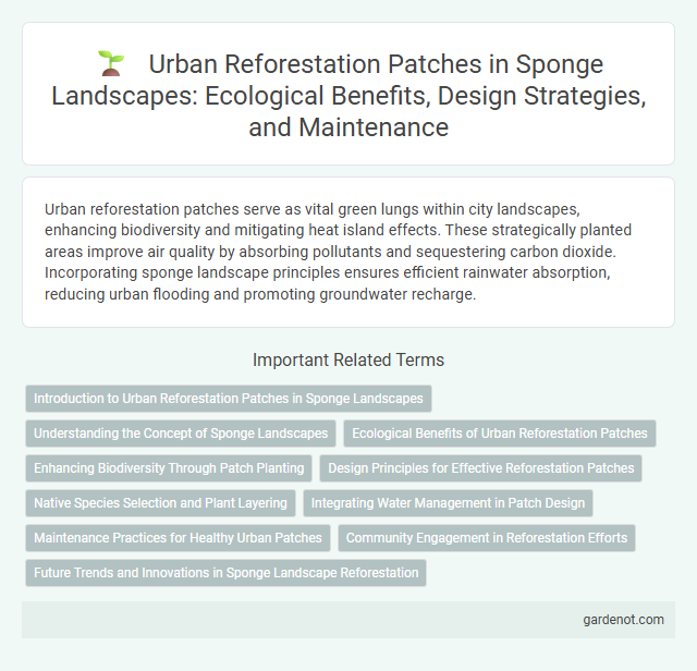 Urban Reforestation Patches in Sponge Landscapes: Ecological Benefits, Design Strategies, and Maintenance