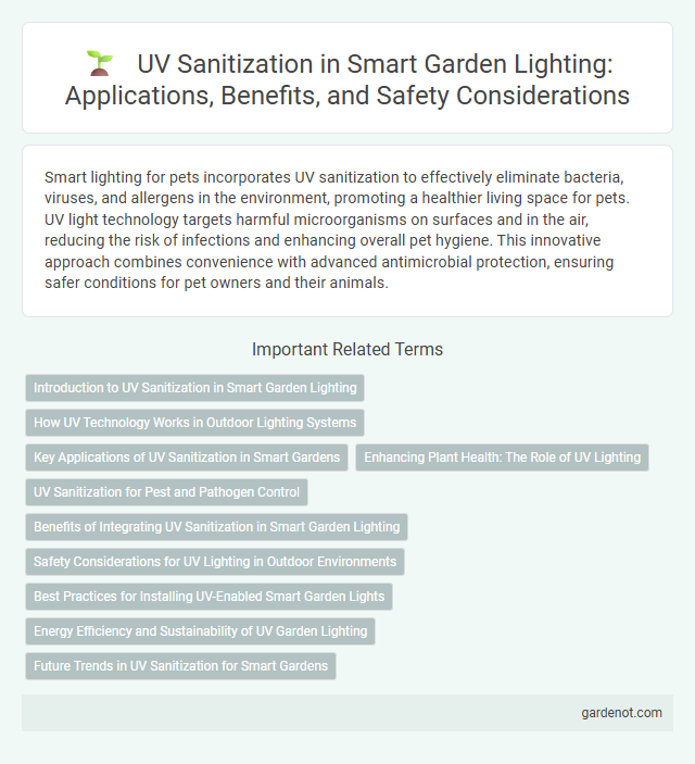 UV Sanitization in Smart Garden Lighting: Applications, Benefits, and Safety Considerations