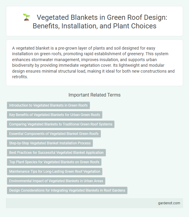 Vegetated Blankets in Green Roof Design: Benefits, Installation, and Plant Choices