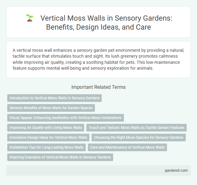 Vertical Moss Walls in Sensory Gardens: Benefits, Design Ideas, and Care