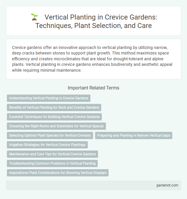 Vertical Planting in Crevice Gardens: Techniques, Plant Selection, and Care