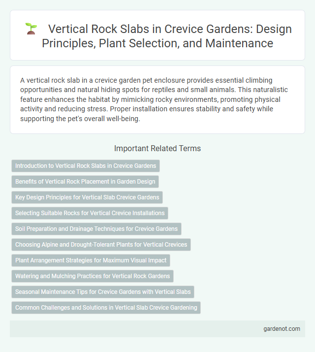 Vertical Rock Slabs in Crevice Gardens: Design Principles, Plant Selection, and Maintenance