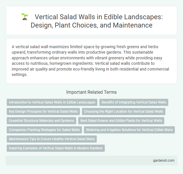 Vertical Salad Walls in Edible Landscapes: Design, Plant Choices, and Maintenance